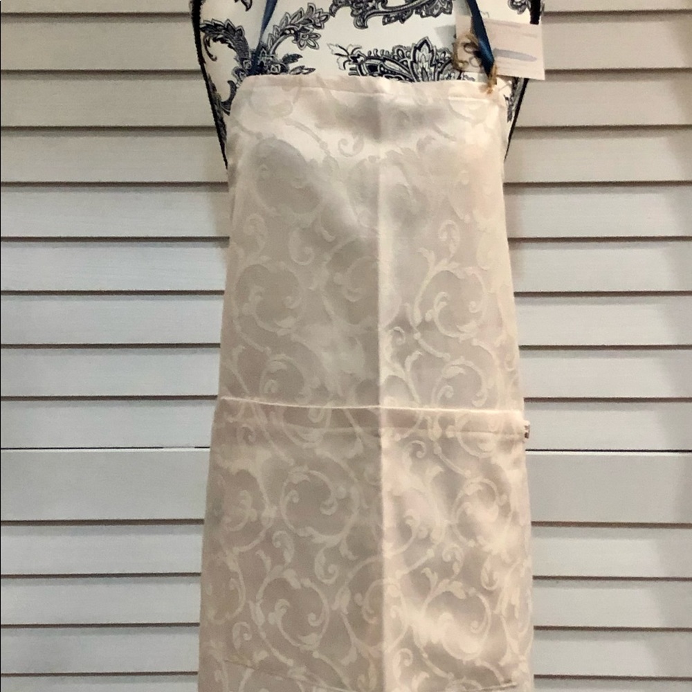 Andys Aprons - not so basic!  “Cream Damask”